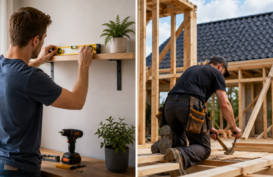Gør-det-selv eller fagmand? Sådan vælger du den rigtige løsning til dit byggeprojekt